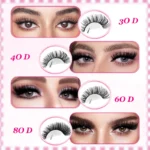 30D+40D+60D+80D False Eyelashes Set 9-16mm MIxed Individual False Eyelashes with Lash Applicators - Image 6