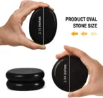 Hot Stones for Massage 4 Large and 2 Medium Basalt Stones Set Hot Rocks Massage Stones for Spa, Relaxing, Healing - Image 2