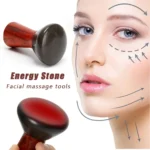 Volcanic Hot Stone Massager Guasa Natural Hot Stone Needle Back Neck Facial Massager Spa Relax Muscle Skin Remove Wrinkles - Image 3