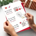 Couple anniversary vow gift affectionate confession greeting card to significant other romantic beauty love card - Image 3