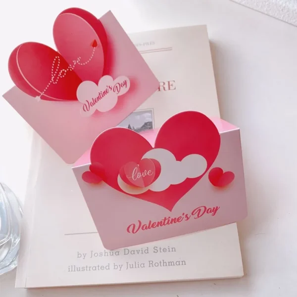 Personalized Love Note Cards - Valentine's Day & Qixi Festival Romantic Message Cards for Couples Flower Matching Gifts