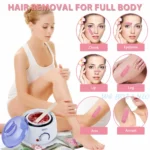 200CC Wax Heater Warmer Hair Removal Machine For Hand Foot Body SPA Epilator Paraffin Wax Pot +Wax Beans + Wood Sticks - Image 2