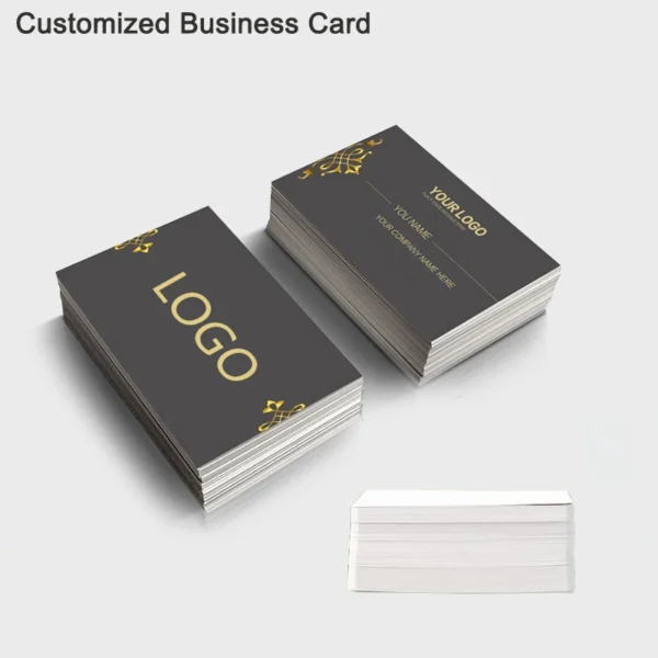 100PCS Customized Business Card Full Color Double-sided Printing Business Card 300GMG Kraft Paper Card Support Customization