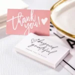 50Pcs Thank You For Supporting My Business Cards Cake Decoration Labels Customer Appreciation Gift Card Shop Online Retailers - Image 5