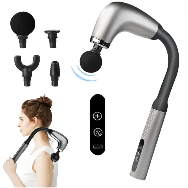 2025 New Smart Fascia Gun Electric Massager Massage Hammer Electric Fascia Gun Home Handheld Hammer Back Artifact Christmas Gift