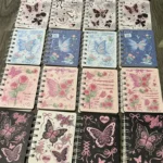 Rose Butterfly A7 Coil Book Ins High Value Romantic Thickened Small NoteBook Gift Book Korean Stationery Planner - Image 3