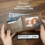 Customized Personalized Aluminum Card Wallet Card Photo Card Wedding Invitation Card Blessing Card Image Card Free Customization - Image 5