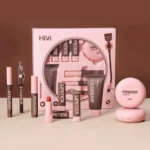 Women's Christmas makeup set, 9 lipsticks & powder press &BB cream & eyebrow pencil & mascara & eyeliner set,for women and girls - Image 2