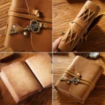 Retro Leather Joural Magic Diary Handmade Notebook With Key Travel Book Blank Paper 300 Pages Couple Gifts - Image 5