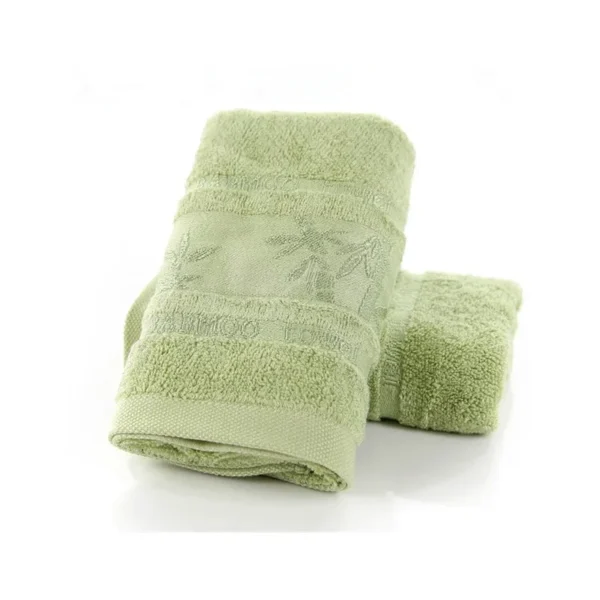 Set of 2 Towel Sets Premium Bamboo Fiber Bathroom Luxury Hand Face Towel Sets Hotel & Spa Towels for Bathroom Toallas De Baño
