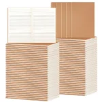 Pack A5 Ruled Lined Kraft Notebooks Bulk, Journaling Notebooks, Soft Cover Composition Notebook, 8.3x5.5 Inches 60 Pages Travel