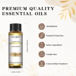 EUQEE 10ML Palo Santo Natural Essential Oil With Glass Dropper Oregano Cardamom Marjoram Fennel Lemon Eucalyptus Aroma Oils - Image 5