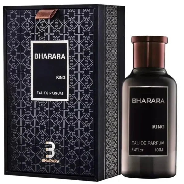 Bharara King Men's Eau de Parfum 3.4oz (100ml) - Refreshing Citrus & Musk Scent Long-Lasting Formaldehyde-Free Fragrance