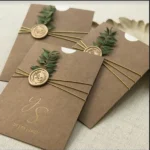 Customized Invitation Envelope, Personalized Wedding Card Holder, Blank Pocket Envelop 50 Sets