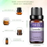 10ml Lavender Essential Oils Pure Natural for Diffuser humidifier Aromatherapy Jasmine Vanilla Aroma Oil for Skin Care, DIY Soap - Image 4