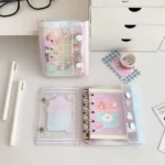 M5 Cute Loose Leaf Binder Cover with 60 Sheets Notebook Cover Journal Sketchbook Accessories Diary Office Supplies - Image 4