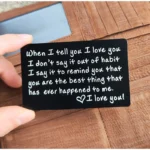 Anniversary Gifts Christmas Gifts I Love You Wallet Insert Card for Couple Husband Birthday Gifts - Image 4