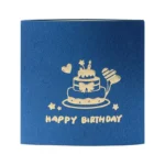 Musical 3D Pop-Up Birthday Greeting Card - LED Light-Up Cake Design, Auto-Play Music, Ideal Gift for Mom, Wife, Siblings & Frien - Image 4