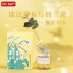 Kinbor Weekly Planner Cute Notebooks Rebellib and Linglan Flower Fabric Notebook Diary Weeks Notebook Self discipline Efficiency - Image 6