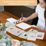 ​10Pcs Wedding Cards Elegant Golden Foil Invitations with Envelopes, Heart Stickers | Greeting Card for Bridal Shower - Image 3