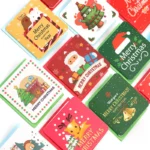24 Pcs/lot Christmas Greeting Card Kids Mini Christmas Blessing Greeting Cards Envelope New Year Postcard Gift Card Xmas Party - Image 3