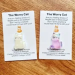 1pcs Inspirational Pocket Hug Card With Fun Emotional Support Cat - Perfect For Anyone In Need Of Encouragement | Ideal Gift For - Image 9