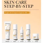 5pcs BIOAOUA Rice Raw Whitening Set Brighten Hydrating Moisturize Soothing Facial Cleanser+toner+essence+lotion+cream Skincare - Image 5