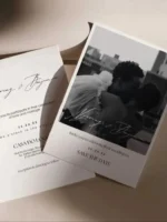 Custom Photo Wedding Invitation Personalized Elegant Chic Thank You Card Save The Date Postcard Print Design Text Logo Gift - Image 6