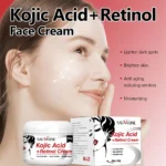 Kojic Acid Skin Care Set Anti-aging Face Cream Wrinkle Removal Facial Serum Deep Cleansing Brighten Moisturize Kojic Acid Soap - Image 4