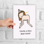 1pc, Funny, rude birthday card for your best friend, boyfriend, girlfriend, husband, wife, spouse or other half. - Image 4
