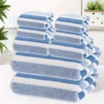 2pcs Luxury Coral Fleece Towel Set - 5-Star Hotel Standard Super Soft Quick Dry Bath & Hand Towels, Non-Shedding, Striped - Image 4