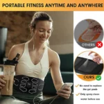 EMS Abdominal Toning Belt Electric Muscle Stimulation Muscle Toner Portable Fitness Massager Waist Trainer Body Slimming Shaping - Image 3