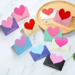 40Pcs Romantic LOVE Heart Postcard Greeting Card Valentine's Day Gift Card Wedding Invitations Card Thank You Message Cards - Image 3