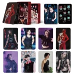 a New55PCS Kpop SKZ Boy Stickers Photocard HOLLOW New Album Korean Star Lomo Cards Photo Print Card Set Fans Collection Postcard - Image 3