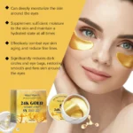 24k Gold Facial Skin Care Set Anti Wrinkle Fade Dark Circles Firming Moisturizing Repairing Eye Mask Essence Korean Cosmetics - Image 3