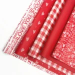 30pcs Valentine's Day Gift Red Parchment Paper, 5 Style Choices, Wedding Party Gift Wrapping Paper, Filling Giftarchment Paper
