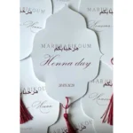 Custom Henna Day Card Night Party Invitation Muslim Wedding Supplies Engagement Decoration Greeting Personalized Name Print DIY