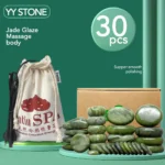 Tontin Jade glaze hot stone massage Set massager back massageador Health Care stones for massage spine basalt lava stone spa - Image 2