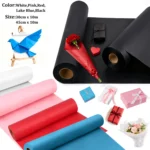 1 Roll Black Kraft Paper for Gift Wrapping & Crafts, Eco-Friendlys Recycled Cardstock for Origami, Scrapbook, Packaging - Image 2
