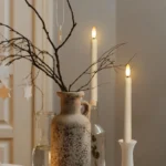 FPOO Electronic Candle With Battery Timer Remote Control Flameless LED Candles Tears Light Wedding Dinner Home Decoration 21cm - Image 5