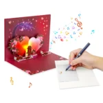 Musical Pop-up Card for Valentine's Day | Romantic Love 3D Greeting Cards with Music Lightings - Image 4