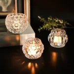 Nordic spherical pumpkin lamp thickened glass candle holder bar candlelight dinner home decorative ornaments craft gifts - Image 2