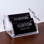 200/500/1000pcs Customizable Cards, Personalized Business Cards with Acrylic Storage Box, Waterproof Thank You Invitations - Image 2