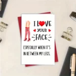 1PC, fun Valentine's Day greeting card,mischievous Valentine's Day gift card, for boyfriend/girlfriend, husband/wife, men/women' - Image 4