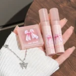 Art Value Butterfly Dance Color Box Four Lip Glaze Blush Set Necklace Lip Mud Blush Set - Image 4