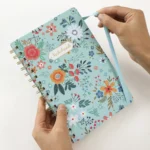 Spiral Notebook, Women's Diary, Hardcover Spiral Diary, 5.5 X 8.3inch, 160 Pages, Cute Flowers, Back Pockets, 100Gsm Paper for Gifts, Work, Office and School Supplies - Image 5