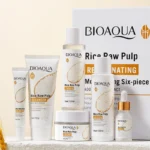 BIOAOUA Rice Puree Rejuvenating and Moisturizing six-piece Set Whitening Firming Anti-aging Beauty Facial Skincare Set - Image 2