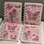 Rose Butterfly A7 Coil Book Ins High Value Romantic Thickened Small NoteBook Gift Book Korean Stationery Planner - Image 6