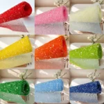 50cm*3.5m Snowflake Yarn Wrapping Paper Bouquet Packaging Wedding Birthday Party Decoration Florist Supplies Gift Packaging - Image 3