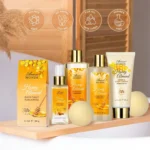 Luxury Honey Almond Spa Gift Set, 15-Piece Bath & Body Kit for Women & Teens, Relaxing Home Spa Experience - Image 3